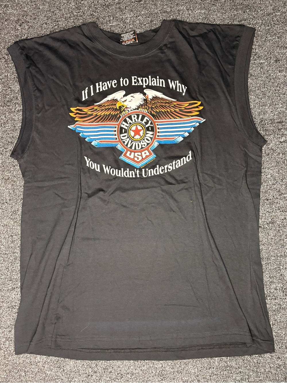 Vintage 80s/90s Harley Davidson Sleeveless Muscle Shirt Tank